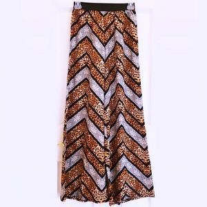 🌻Brown&Black Palazzo WideLeg Pants AnimalPrint🌻
